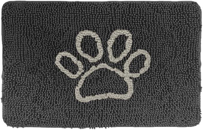GORILLA GRIP SOAKSTOPPER Dog Door Mat, 36x24 Machine Washable Rug Absorbent by GorillaGrip