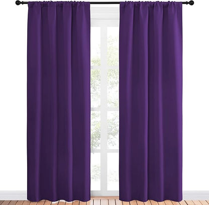 NICETOWN Blackout Draperies Curtains 84 Long - Image 2