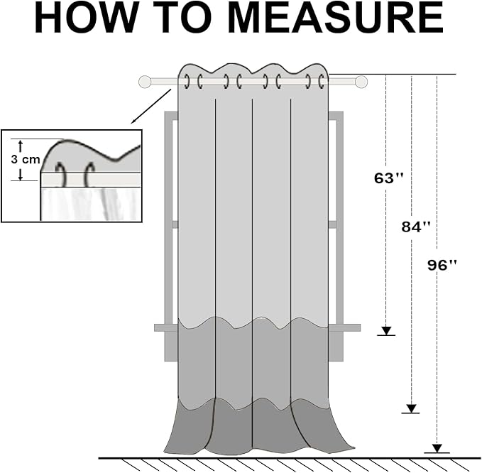 Hiasan Blackout Curtains for Bedroom, 60 x 63 Inches Length - Image 9