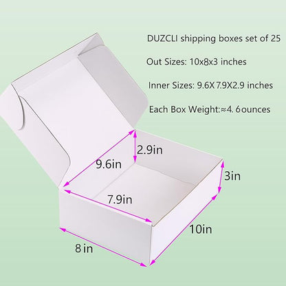 Small Shipping Boxes 10x8x3 Inch - Image 2