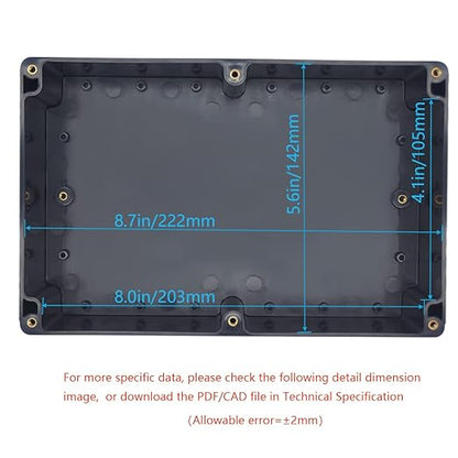 Junction Box, Zulkit Project Box IP65 Waterproof Outdoor Box ABS Plastic - Image 5