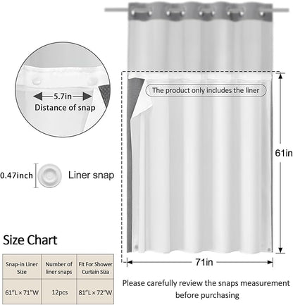 Snap-in Fabric Replacement Liner 71" W x 61" L, - Image 2