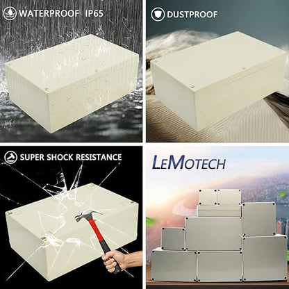 LeMotech Waterproof Dustproof IP65 ABS Plastic Junction Box Universal Electric - Image 7