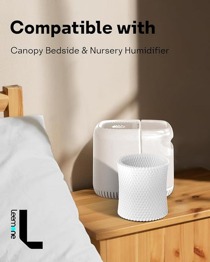 Leemone 2-Pack Bedside Humidifier Filter Replacement Compatible - Image 2