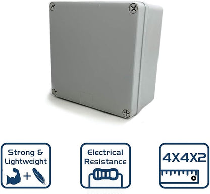 Co. 4" x 4" x 2.4" Weather & Dust Proof PS Plastic Junction Conduit Box - Image 4