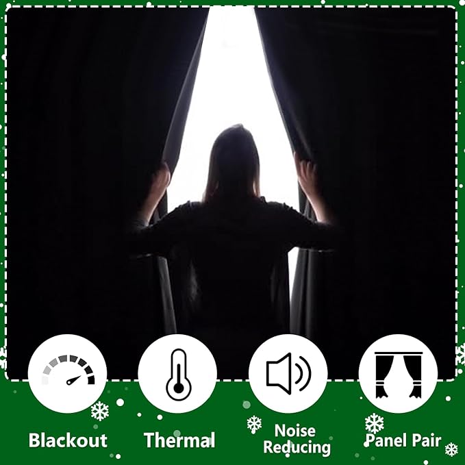 Hiasan RV Blackout Curtains for Bedroom, 52 x 30 Inches Long - Image 3