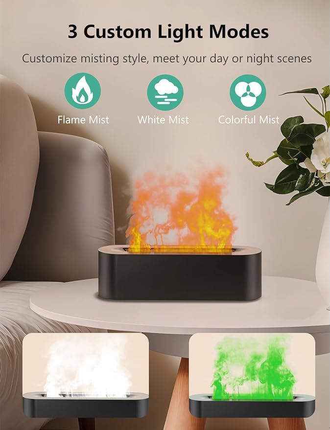 Flame Air Diffuser, Humidifier, Essential Oil Diffuser - Image 4