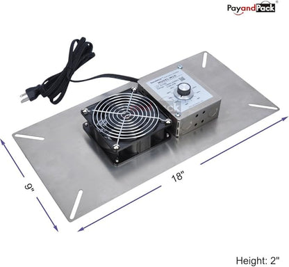 Durablow 110 CFM Air-Out Stainless Steel Crawl Space Vent Fan, Basement fan - Image 2