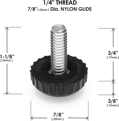 Slipstick Gorilla Outdoor Adjustable Furniture Levelers Weatherproof Screw in - Image 8