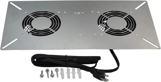 Durablow 220 CFM Air-Out Stainless Steel Crawl Space Vent Fan, Dual Fans - Image 7