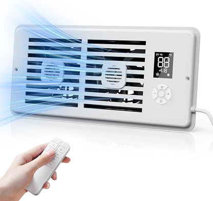 Ideashop Quiet Register Booster Fan Fits 4" x 10" Register Holes, Improves by Ideashop