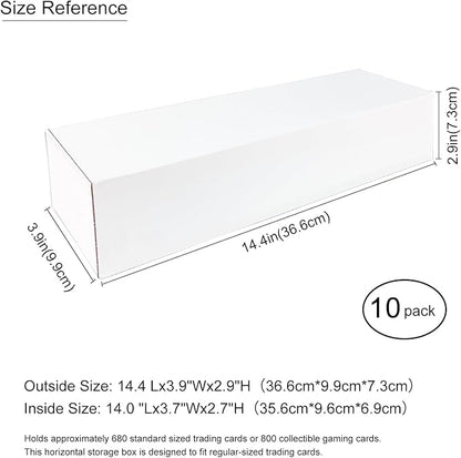 IOKUKI 10-Pack Trading-Card Storage Box, 14.4 INCH Horizontal - Image 8