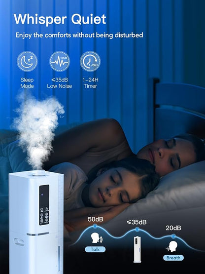 10L/2.64Gal Humidifiers for Bedroom, Top Fill Quiet Ultrasonic Cool Mist - Image 5