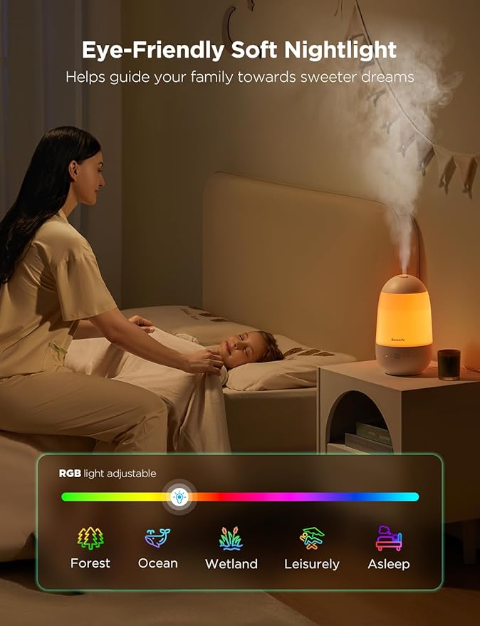 GoveeLife Humidifiers for Bedroom, Smart Cool Mist Air Humidifier for Baby - Image 8
