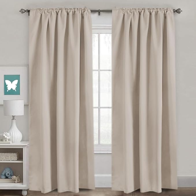 H.VERSAILTEX Blackout Curtains Thermal Insulated Window Treatment Panels Room - Image 2