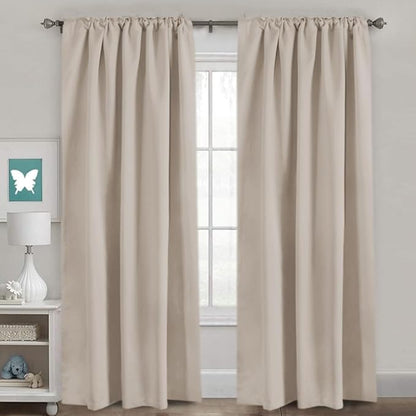 H.VERSAILTEX Blackout Curtains Thermal Insulated Window Treatment Panels Room - Image 2