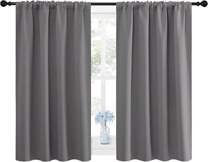 NICETOWN Grey Window Curtains for Bedroom - Image 4