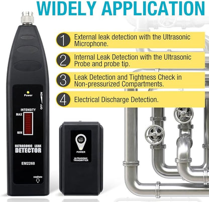 allsun Pro Ultrasonic Leaking Detector Transmitter Auto Noise Finder, - Image 2