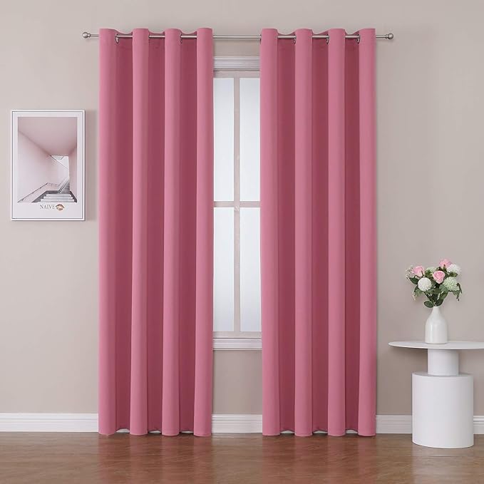 ChrisDowa Room Darkening Curtains 120 Inches Long 2 Panels Set by ChrisDowa