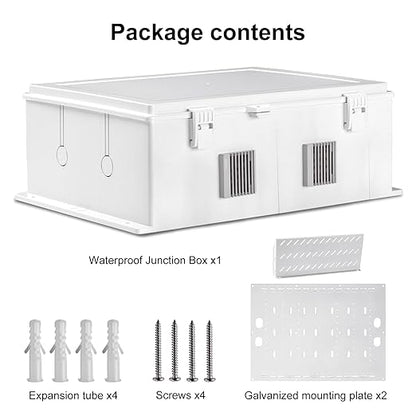 Outdoor Electrical Junction Box, ABS Water Resistant Enclosure - Image 7