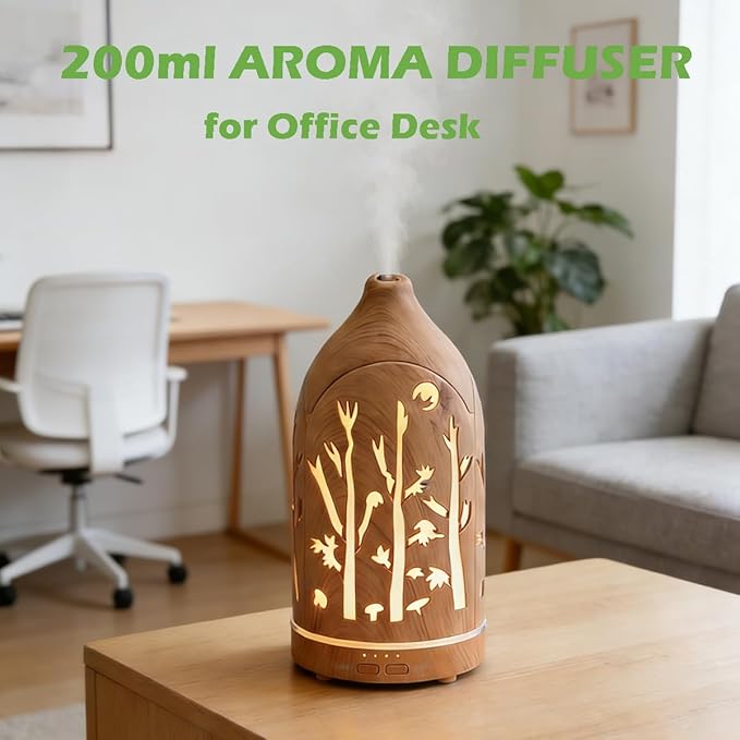 3 Essential Oil Diffuser Set, 7.1''x3.5'' Aromatherapy Diffusers, Desk - Image 2