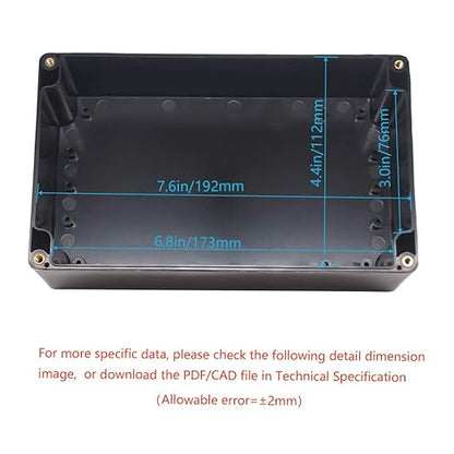 Junction Box, Zulkit Project Box IP65 Waterproof Outdoor Box ABS Plastic - Image 5