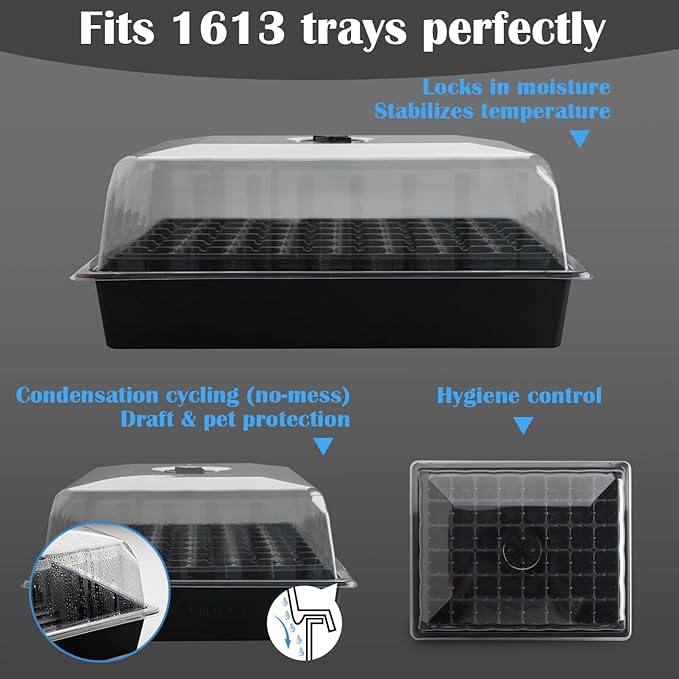 5-Pack No Drip Seed Starter Trays - Image 4