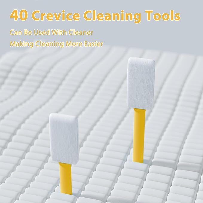40pcs Crevice Cleaning Brush Tool, Disposable Toilet Brush - Image 2