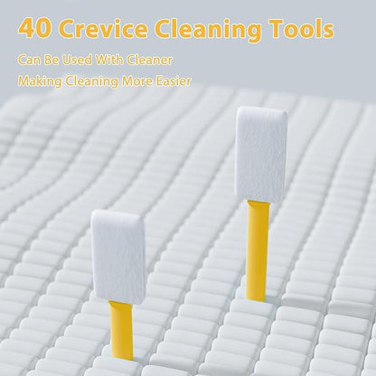 40pcs Crevice Cleaning Brush Tool, Disposable Toilet Brush - Image 2