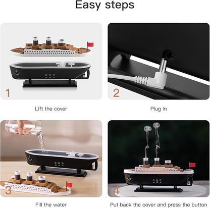 Titanic Humidifier 250ml, Essential Oil Diffuser Cool Mist Ultrasonic Aroma - Image 7