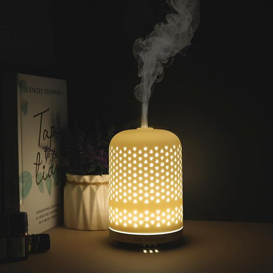 Essential Oil Diffuser – 2.4MHz Ultrasonic Aromatherapy Diffuser, Health Night by ONABOVIVA
