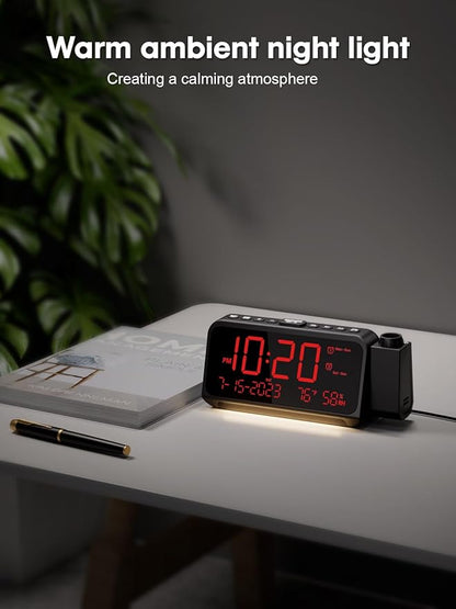 ROCAM Projection Clock for Bedroom, Digital Clock - Image 8