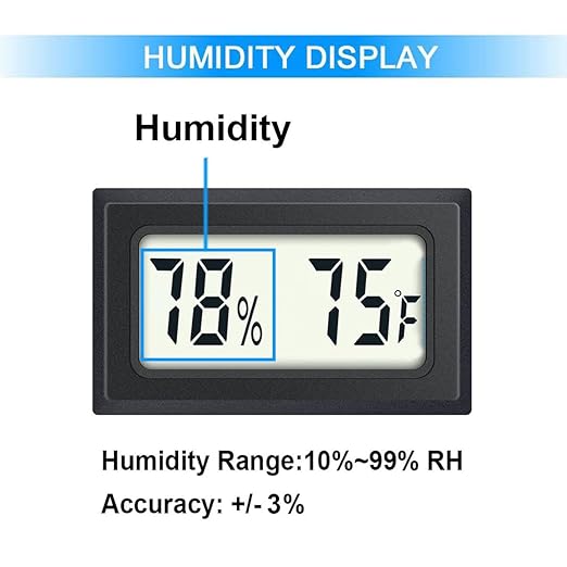 4 Pack Mini Digital Hygrometer Thermometer Gauge, Indoor Outdoor Temperature - Image 2