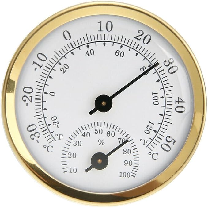 TEAMWILL Mini Analog Thermometer Hygrometer Humidity Meter Room Indoor - Image 3