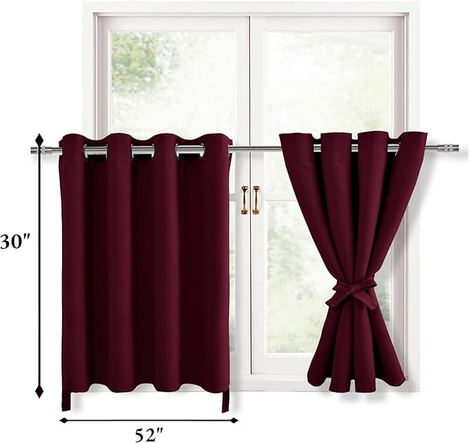 Hiasan RV Blackout Curtains for Bedroom, 52 x 30 Inches Long - Image 8