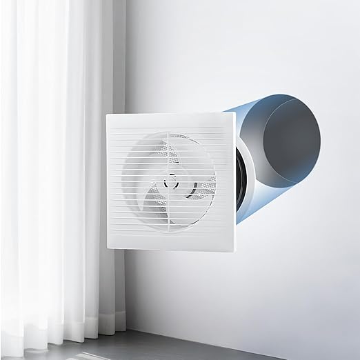 VEVOR Through-the-Wall Ventilation Fan， White Grille, 110 CFM, 6.8" Diameter - Image 9