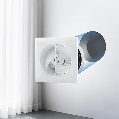 VEVOR Through-the-Wall Ventilation Fan， White Grille, 110 CFM, 6.8" Diameter - Image 9
