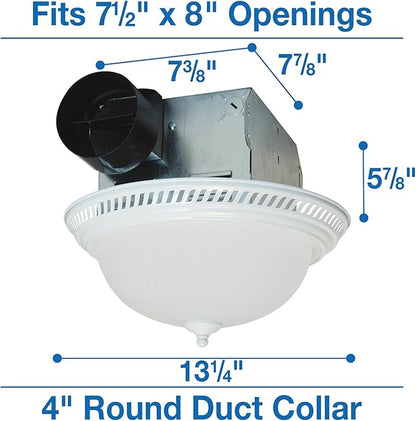Air King DRLC703 Decorative Round Quiet Exhaust Bath Fan - Image 6
