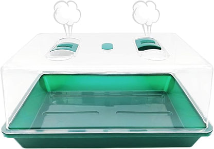Propagator with Humidity Vents Domes, Heavy Duty Growing Tray Mini Greenhouse by LeJoy+Garden