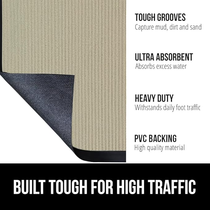 GORILLA GRIP Waterproof Traffic Guard Door Mat, 2 Pack Heavy Duty Entryway Mats - Image 2