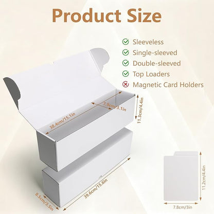 RLAVBL 8-Pack 1100 Count Trading Card Storage Box - Image 2