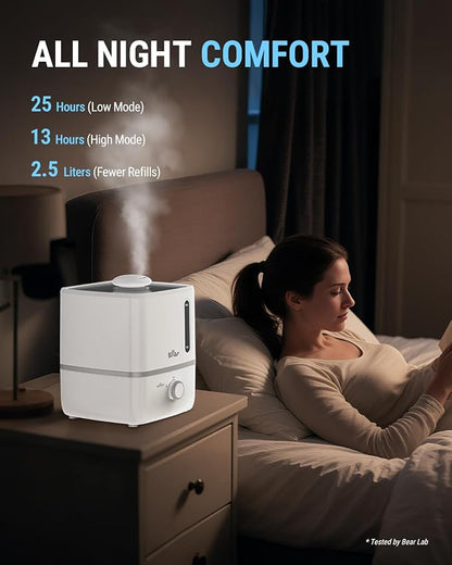 Bear Humidifiers for Bedroom, 2.5L Cool Mist Humidifiers and Oil Diffuser - Image 2