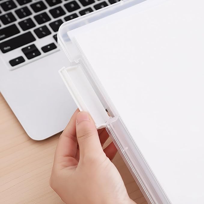 3 Pcs Clear A4 File Storage Boxes - Image 5