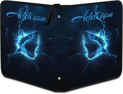 Custom Shark Card Binder, 9-Pocket Trading Card Binder, Personalized Card - Image 2