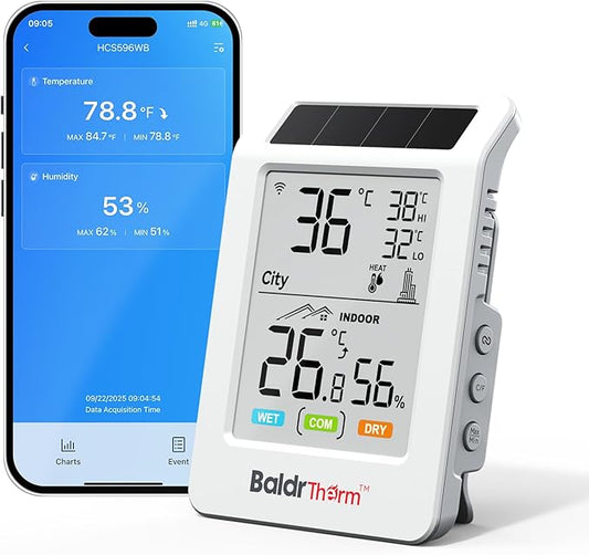 WiFi Temperature Humidity Sensor by BaldrTherm