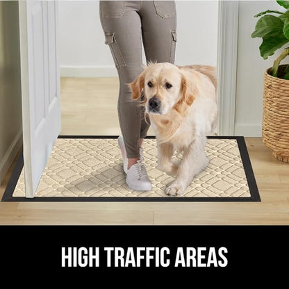 GORILLA GRIP 100% Waterproof All-Season WeatherMax Doormat US Designed Natural - Image 6