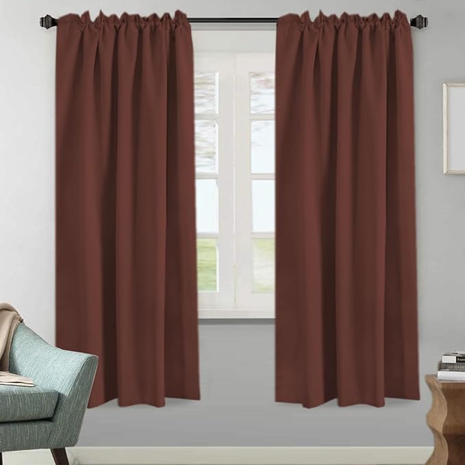H.VERSAILTEX Blackout Curtains Thermal Insulated Window Treatment Panels Room - Image 2
