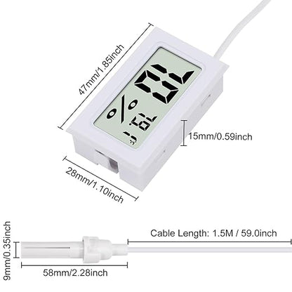 3Pcs Fahrenheit Thermometer Hygrometer Mini Digital - Image 5