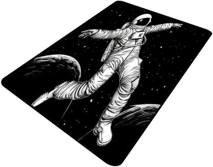 Floor Covering, Spacewalk Pattern Printing Moisture Barrier Area Rugs Fade by Snarena