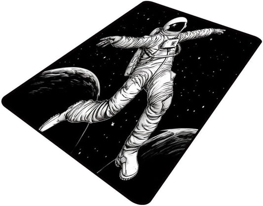 Floor Covering, Spacewalk Pattern Printing Moisture Barrier Area Rugs Fade by Snarena